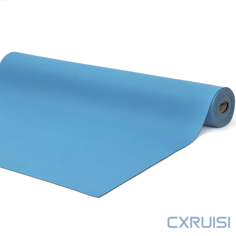 防静电天蓝色胶皮